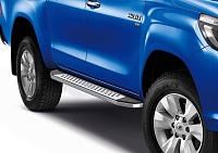 Порог - площадка BMW-style №1 для Toyota Hilux 2016+