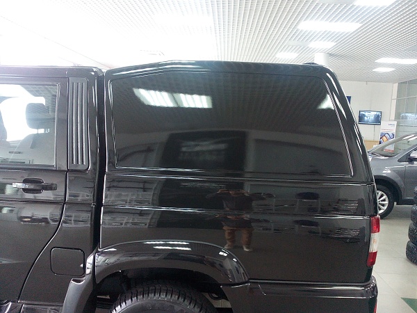 Кунг коричневого цвета на УАЗ Патриот пикап (2014-2019)