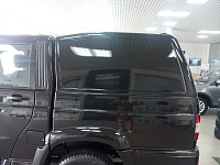 Кунг черного цвета на УАЗ Патриот пикап (2014-2019)